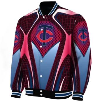 customized minnesota twins mesh chest black varsity jacket best selling