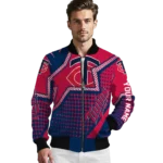 customized minnesota twins star burst navy bomber jacket best selling