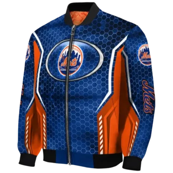 customized new york mets power plate blue bomber jacket best selling