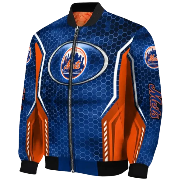 customized new york mets power plate blue bomber jacket best selling