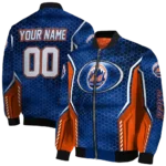 customized new york mets power plate blue bomber jacket best selling