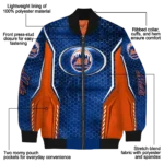 customized new york mets power plate blue bomber jacket best selling
