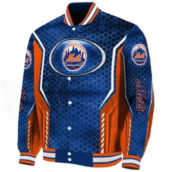 customized new york mets power plate blue varsity jacket best selling