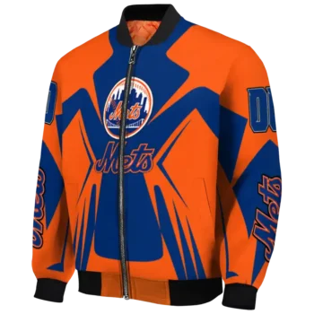 customized new york mets spider mark blue bomber jacket best selling