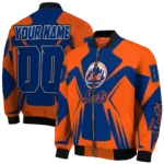 customized new york mets spider mark blue bomber jacket best selling