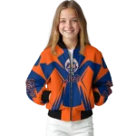 customized new york mets spider mark blue bomber jacket best selling