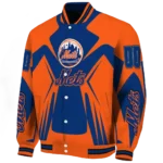 customized new york mets spider mark blue varsity jacket best selling