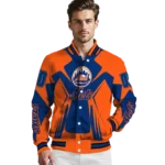 customized new york mets spider mark blue varsity jacket best selling