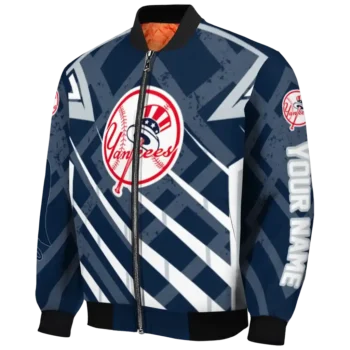 customized new york yankees chevron angles navy bomber jacket best selling