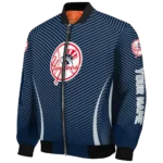 customized new york yankees chevron arrow navy bomber jacket best selling