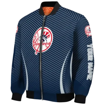 customized new york yankees chevron arrow navy bomber jacket best selling