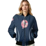customized new york yankees chevron arrow navy bomber jacket best selling