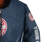 customized new york yankees chevron arrow navy bomber jacket best selling