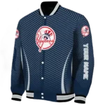 customized new york yankees chevron arrow navy varsity jacket best selling