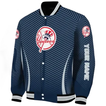 customized new york yankees chevron arrow navy varsity jacket best selling