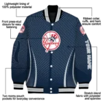 customized new york yankees chevron arrow navy varsity jacket best selling