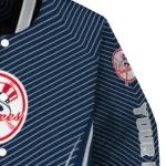 customized new york yankees chevron arrow navy varsity jacket best selling