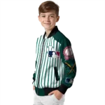customized oakland athletics eagle baseball green white bomber jacket best selling