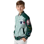 customized oakland athletics eagle baseball green white varsity jacket best selling
