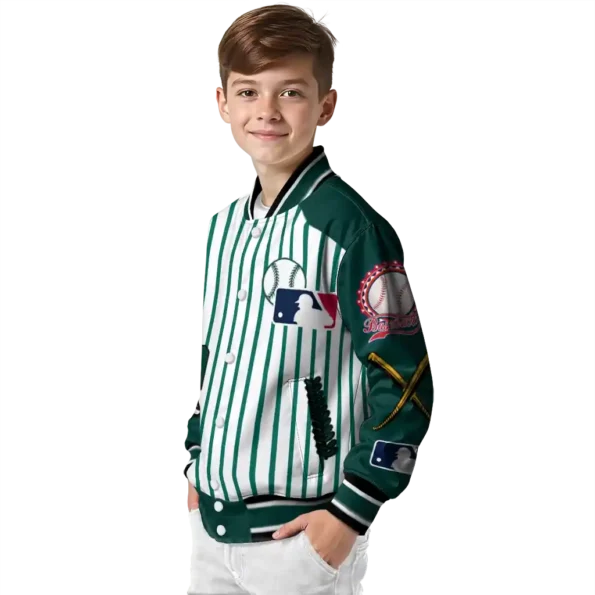 customized oakland athletics eagle baseball green white varsity jacket trendy