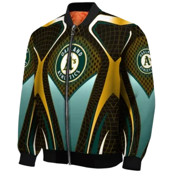 customized oakland athletics mesh chest yellow crocs black bomber jacket best selling