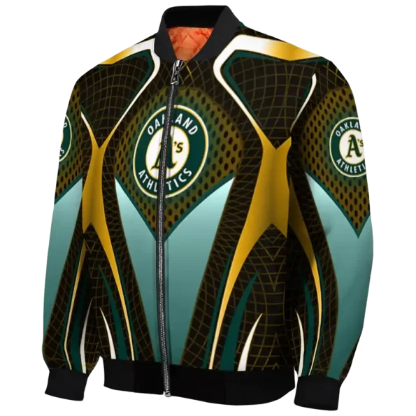 customized oakland athletics mesh chest yellow crocs black bomber jacket best selling