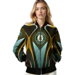 customized oakland athletics mesh chest yellow crocs black bomber jacket best selling