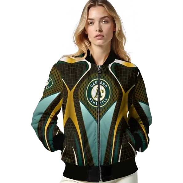 customized oakland athletics mesh chest yellow crocs black bomber jacket latest model