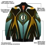 customized oakland athletics mesh chest yellow crocs black bomber jacket best selling