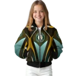 customized oakland athletics mesh chest yellow crocs black bomber jacket best selling
