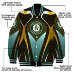 customized oakland athletics mesh chest yellow crocs black varsity jacket best selling