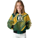 customized oakland athletics star burst green bomber jacket best selling
