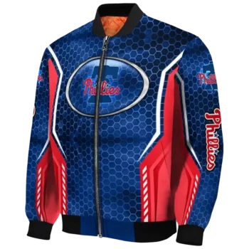 customized philadelphia phillies power plate blue bomber jacket best selling