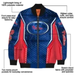 customized philadelphia phillies power plate blue bomber jacket best selling