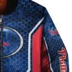 customized philadelphia phillies power plate blue bomber jacket best selling