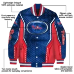 customized philadelphia phillies power plate blue varsity jacket best selling