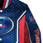 customized philadelphia phillies power plate blue varsity jacket best selling