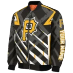 customized pittsburgh pirates chevron angles black bomber jacket best selling