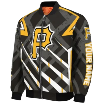 customized pittsburgh pirates chevron angles black bomber jacket best selling