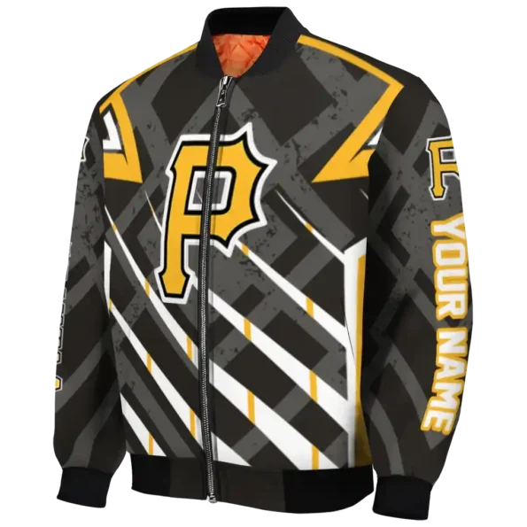 customized pittsburgh pirates chevron angles black bomber jacket best selling