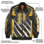 customized pittsburgh pirates chevron angles black bomber jacket best selling