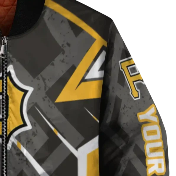customized pittsburgh pirates chevron angles black bomber jacket premium grade