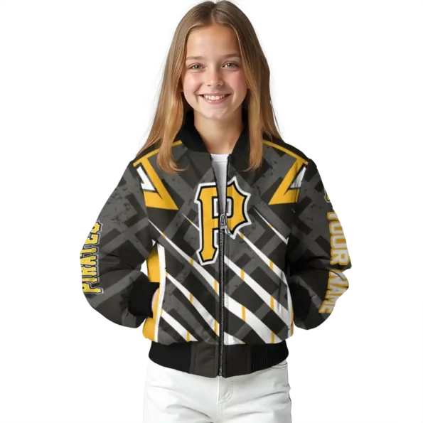 customized pittsburgh pirates chevron angles black bomber jacket top rated
