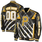 customized pittsburgh pirates chevron angles black varsity jacket best selling