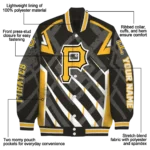 customized pittsburgh pirates chevron angles black varsity jacket best selling