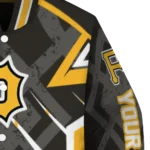 customized pittsburgh pirates chevron angles black varsity jacket best selling