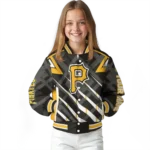 customized pittsburgh pirates chevron angles black varsity jacket best selling