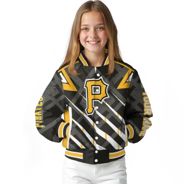customized pittsburgh pirates chevron angles black varsity jacket top rated