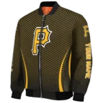 customized pittsburgh pirates chevron arrow black bomber jacket best selling