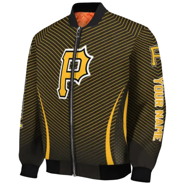 customized pittsburgh pirates chevron arrow black bomber jacket best selling